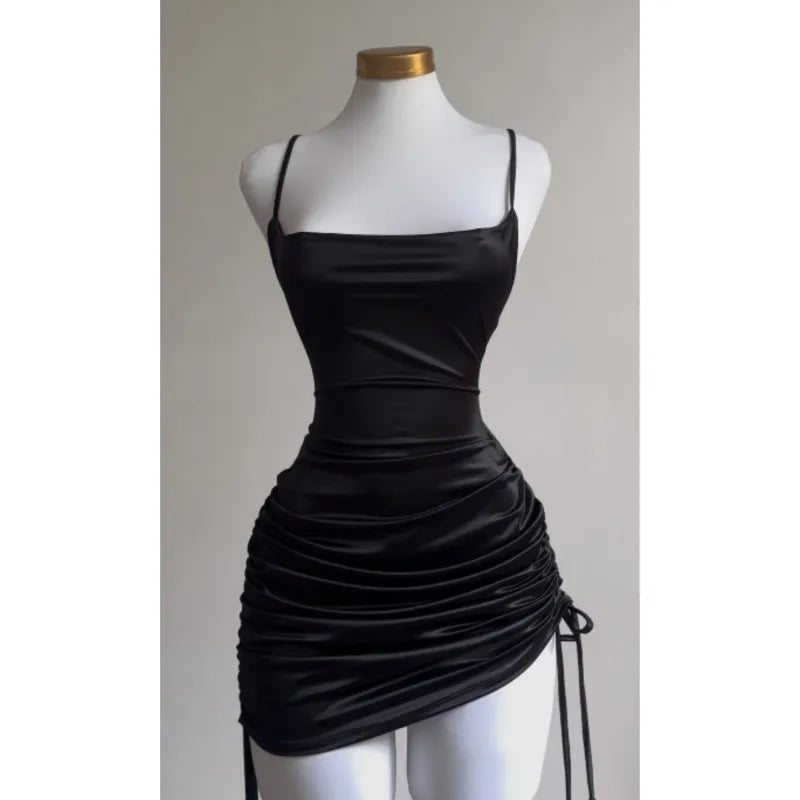Sexy Lace-Up Halter Dress